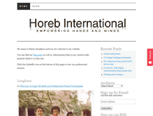 Tablet Screenshot of horebinternational.com